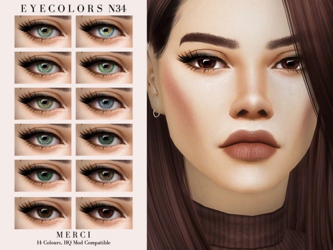 Sims 4 Eyecolors N34 by Merci at TSR