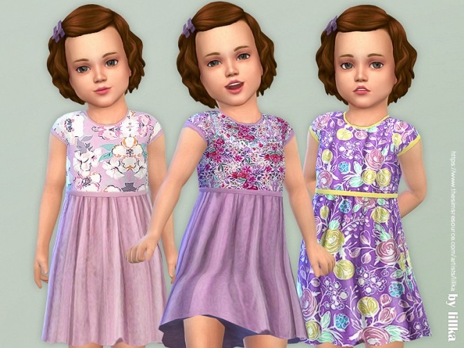 Sims 4 Toddler Dresses Collection P129 by lillka at TSR