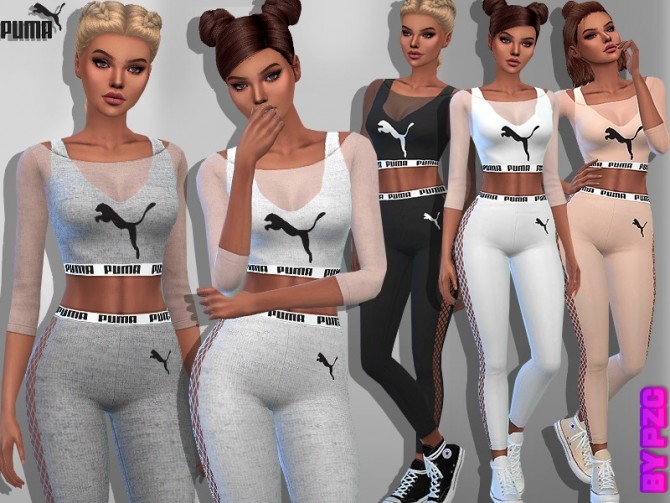 Sims 4 Athletic Outfit 980980 by Pinkzombiecupcakes at TSR