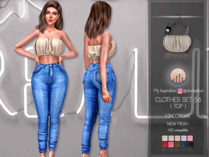 Sims 4 Clothes SET 56 (TOP) BD222 by busra tr at TSR