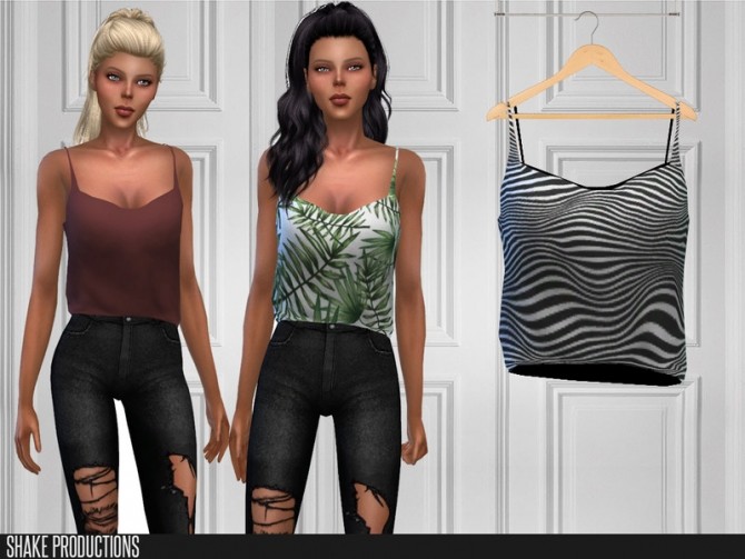 Sims 4 411 Blouse by ShakeProductions at TSR