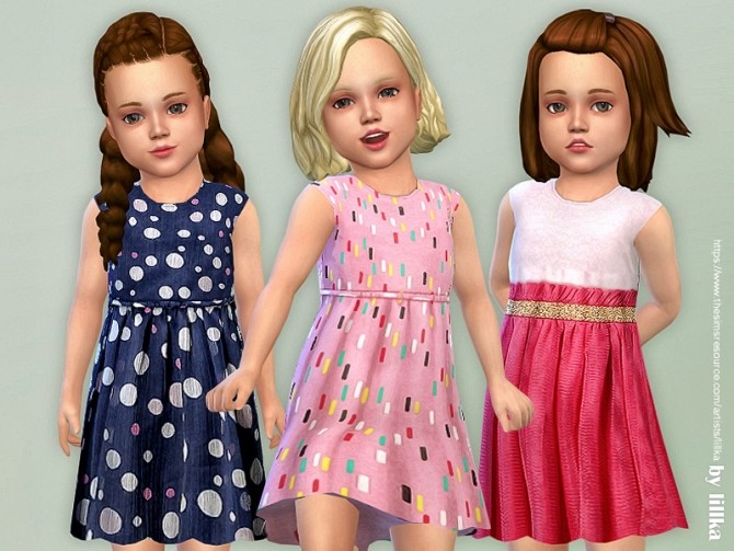 Sims 4 Toddler Dresses Collection P133 by lillka at TSR