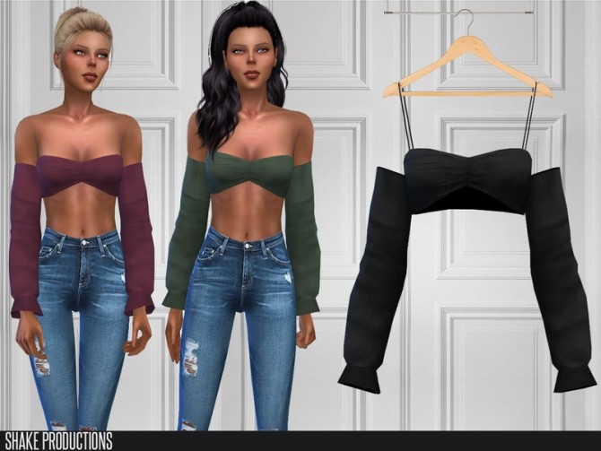 Sims 4 418 Top by ShakeProductions at TSR