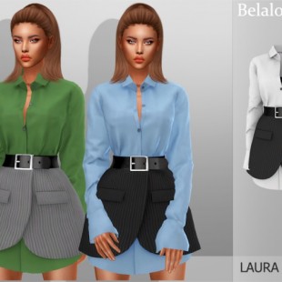 Black Mouse Dress by lillka at TSR » Sims 4 Updates