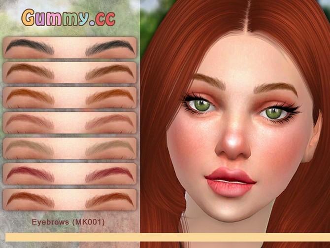 Sims 4 Eyebrows MK001 by Gummy.cc at TSR