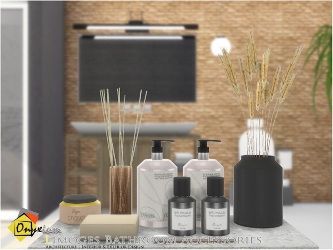 Sims 4 Limoges Bathroom Accessories by Onyxium at TSR