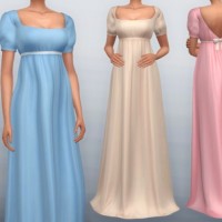 Pleated in White Rose Ebroidery by JinxTrinity at TSR » Sims 4 Updates