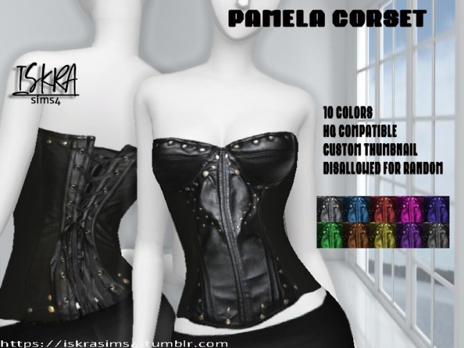 Sims 4 Pamela corset by ISKRAsims4 at TSR
