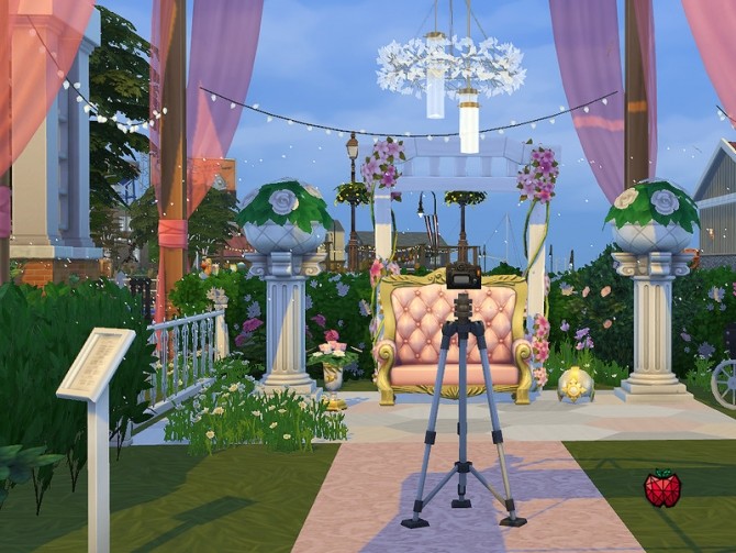 Sims 4 Paloma wedding venue by melapples at TSR