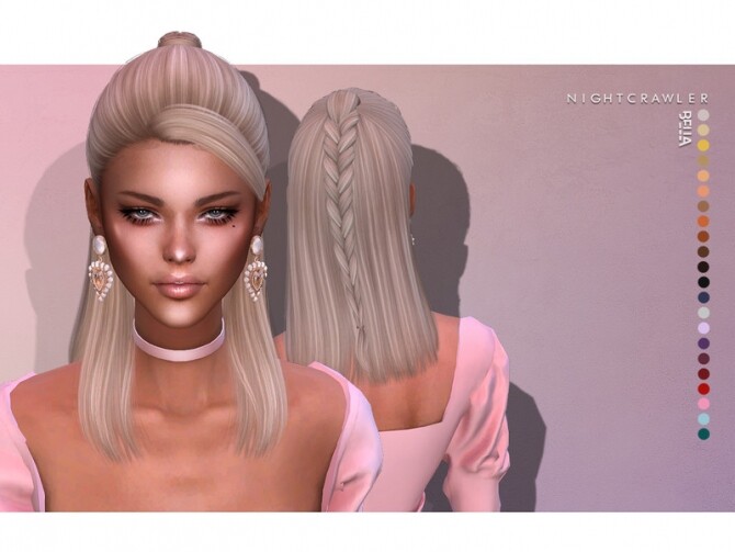 Sims 4 Bella HAIR by Nightcrawler at TSR