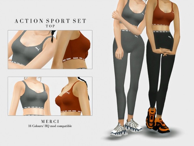 Sims 4 Action Sport Set Top by Merci at TSR