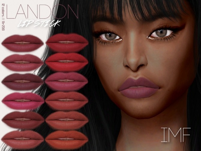 Sims 4 IMF Landon Lipstick N.259 by IzzieMcFire at TSR