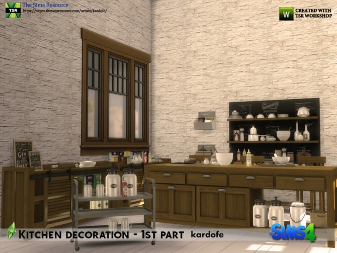 Sims 4 Kitchen decoration 1st part by kardofe at TSR