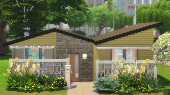 Sims 4 Tiny House Mid Century ish by justJones at Mod The Sims