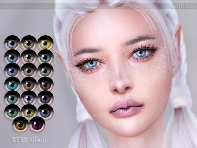 Sims 4 Alison eyes by ANGISSI at TSR