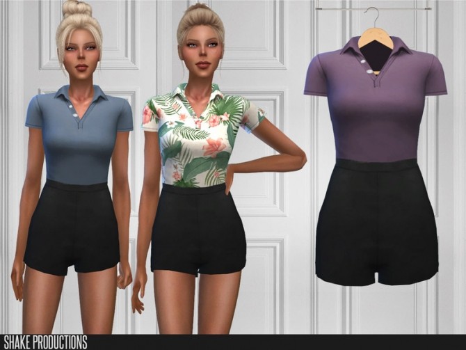Sims 4 423 Jumpsuit by ShakeProductions at TSR