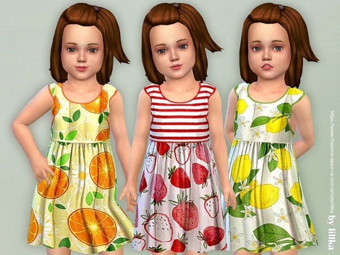 Sims 4 Toddler Dresses Collection P131 by lillka at TSR