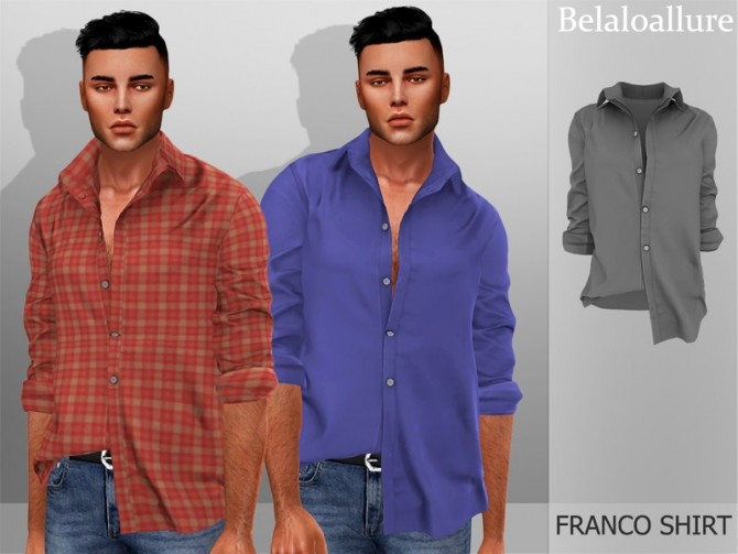 Sims 4 Belaloallure Franco shirt by belal1997 at TSR