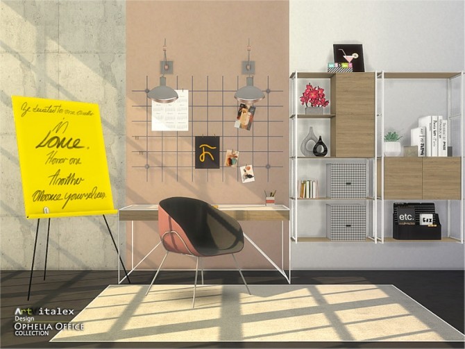 Sims 4 Ophelia Office by ArtVitalex at TSR