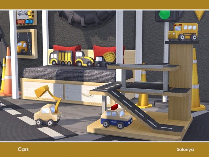 Sims 4 Cars room set by soloriya at TSR