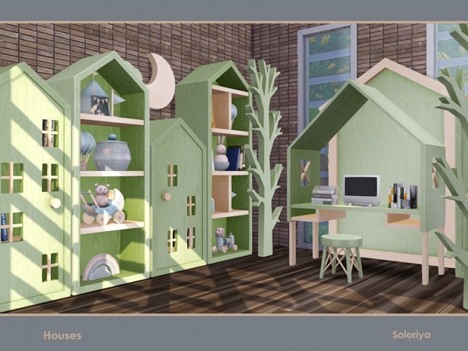 Sims 4 Houses furniture for kids by soloriya at TSR