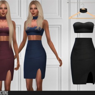 Blue dress by Dyokabb at Les Sims4 » Sims 4 Updates