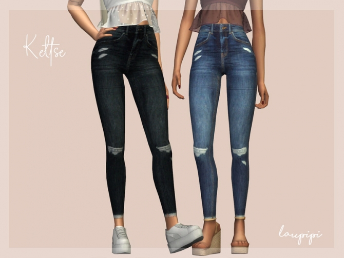 Keltse jeans by laupipi at TSR » Sims 4 Updates