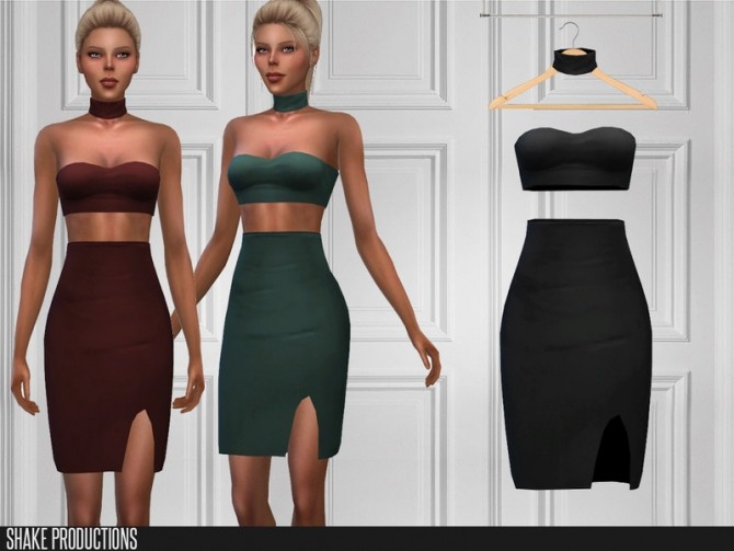 Sims 4 422 Dress by ShakeProductions at TSR