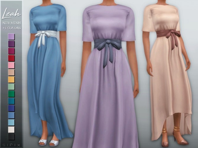 Sims 4 Leah Dress by Sifix at TSR