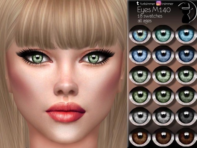 Sims 4 Eyes M140 by turksimmer at TSR