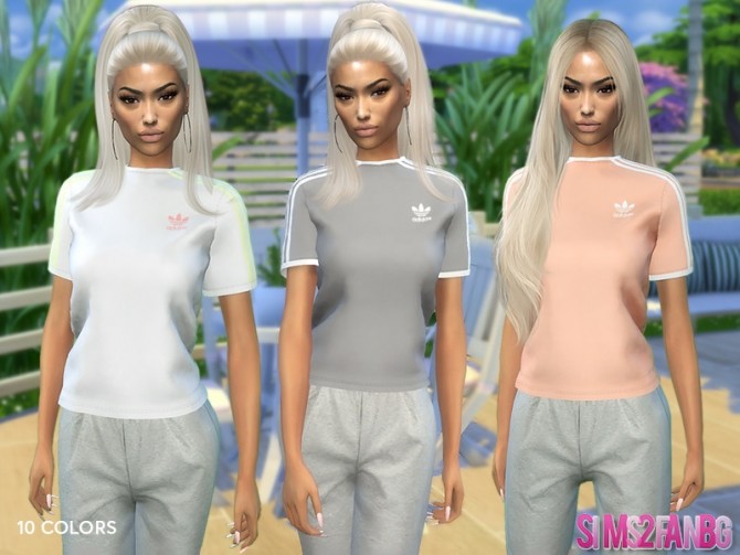 Sims 4 397 Sporty T Shirt by sims2fanbg at TSR