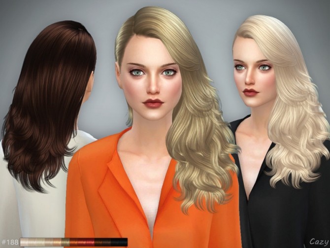 Sims 4 Female Hairstyle #188 by Cazy at TSR