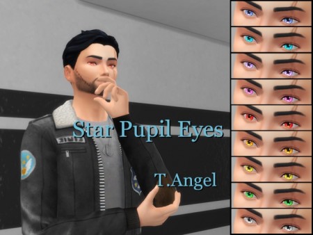 Star Pupil Eyes White Sclera by Serpentia at Mod The Sims