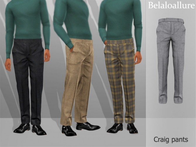 Sims 4 Belaloallure Criag pants by belal1997 at TSR