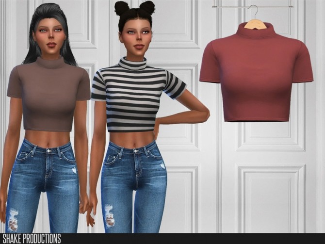 Sims 4 421 Top by ShakeProductions at TSR