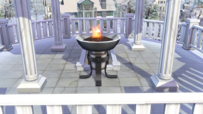 Sims 4 Shorter Braziers by Teknikah at Mod The Sims