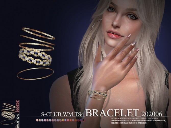 Sims 4 Bracelet 202006 by S Club WM at TSR