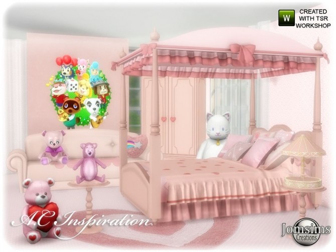 Sims 4 AC inspiration set Bedroom by jomsims at TSR