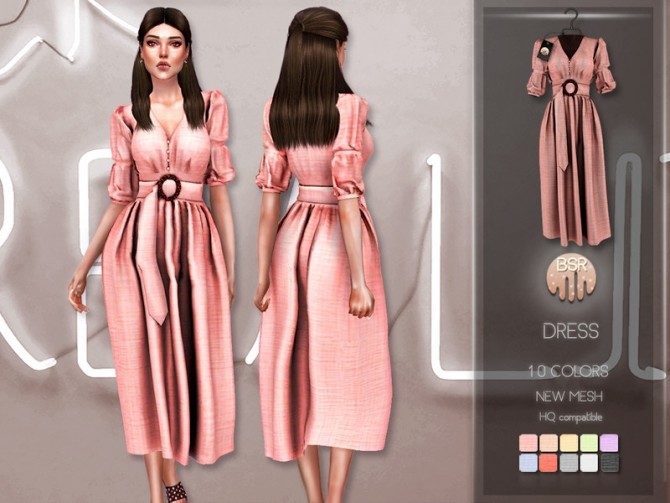 Sims 4 Dress BD219 by busra tr at TSR