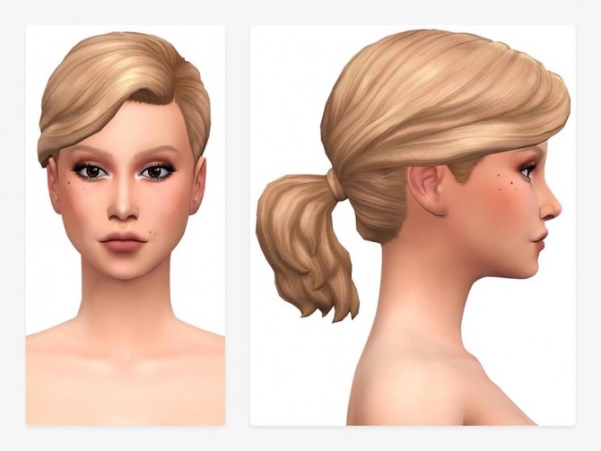 Sims 4 Rain Hair by Nords at TSR