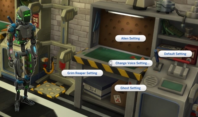 Sims 4 Servo Voice Changing Option by SweeneyTodd at Mod The Sims
