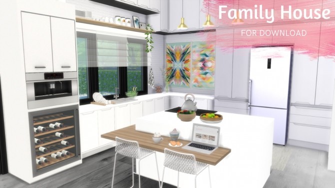 Sims 4 FAMILY HOUSE at Dinha Gamer
