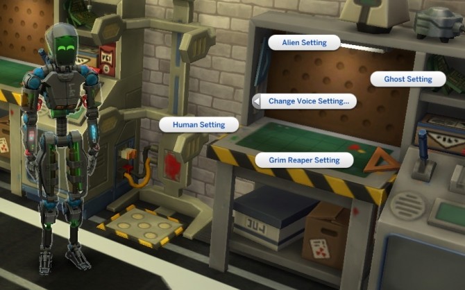 Sims 4 Servo Voice Changing Option by SweeneyTodd at Mod The Sims
