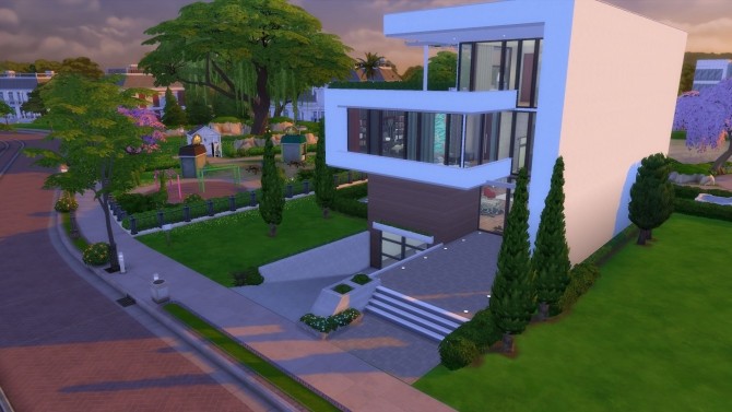 Sims 4 Modern City House by RayanStar at Mod The Sims