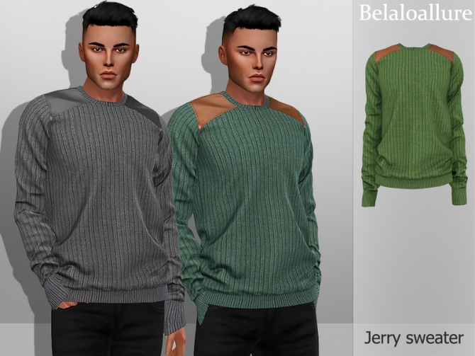 Belaloallure Jerry sweater by belal1997 at TSR » Sims 4 Updates