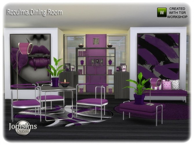 Sims 4 Rozulma Dining room by jomsims at TSR