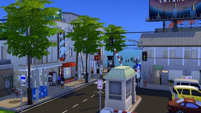 Sims 4 City street at Mrs.MilkiSims