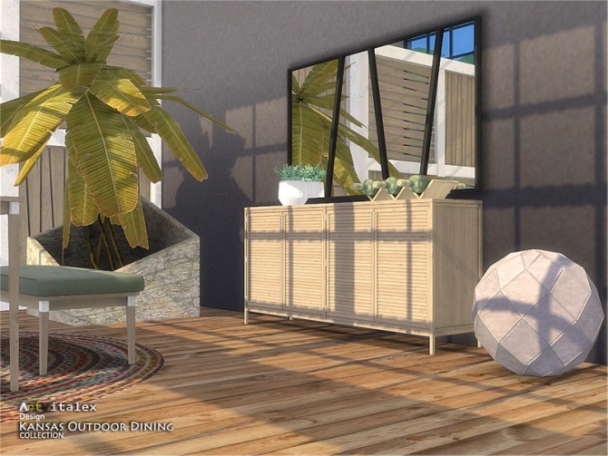 Sims 4 Kansas Outdoor Dining by ArtVitalex at TSR