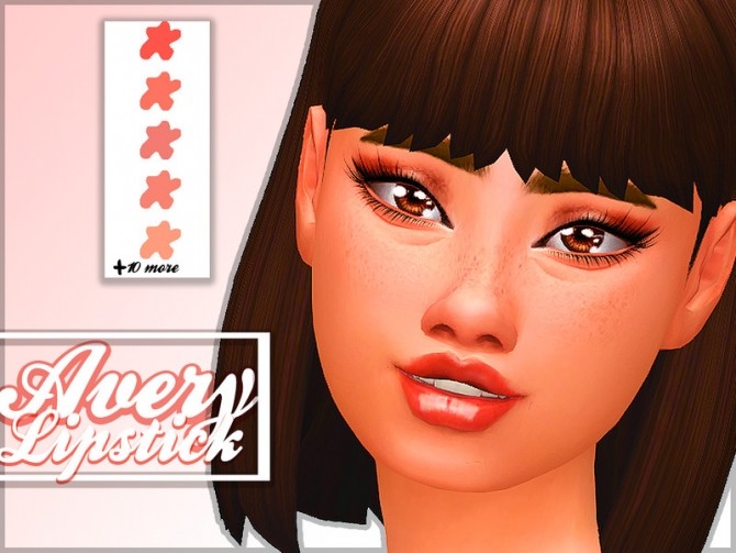 Sims 4 Avery Lipstick by Plumbobplums at TSR
