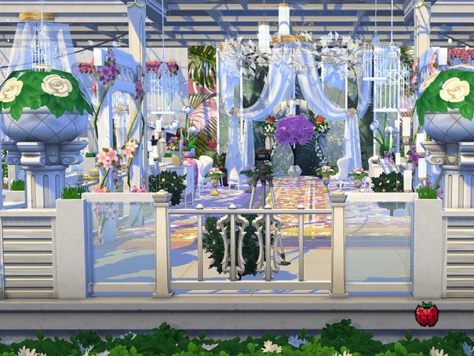 Sims 4 Paloma wedding venue by melapples at TSR